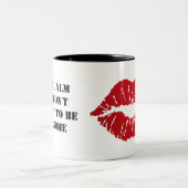 Tasse 2 Couleurs Romantic chic luxe red lips (Centre)