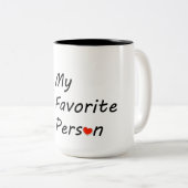 Tasse 2 Couleurs Romantic Valentine’s Day Love Tree Design (Devant droit)