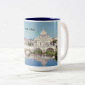 TASSE 2 COULEURS ROME, ITALIE (Devant droit)