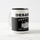 TASSE 2 COULEURS RON DESANTIS 2028 (Devant gauche)