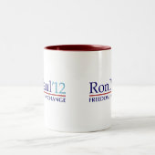 Tasse 2 Couleurs Ron Paul 2012 (Centre)