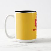Tasse 2 Couleurs Rooster rouge (Drapeau de Wallonie) (Gauche)
