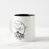 Tasse 2 Couleurs Rooted in Christ (Devant gauche)