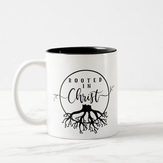 Tasse 2 Couleurs Rooted in Christ (Gauche)
