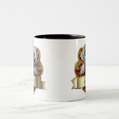 Tasse 2 Couleurs Rose argentée et rouge (Centre)