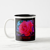 Tasse 2 Couleurs Rose Avec Thorns Life Citation Inspirationnelle (Gauche)