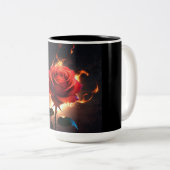 Tasse 2 Couleurs Rose brûlant - La passion rencontre la destruction (Devant droit)