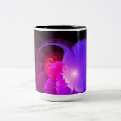 Tasse 2 Couleurs Rose Brun Moderne (Centre)