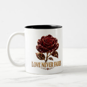Tasse 2 Couleurs Rose Cristal Rubis – L'amour ne se démode jamais