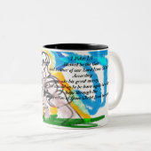 Tasse 2 Couleurs rose de jésus mort (Devant droit)