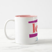 Tasse 2 Couleurs Rose de Lion (Gauche)