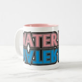 Tasse 2 Couleurs rose de polo d'eau (Devant gauche)