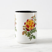 TASSE 2 COULEURS ROSE FLOWER DESIGN (Centre)