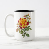 TASSE 2 COULEURS ROSE FLOWER DESIGN (Gauche)