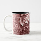 Tasse 2 Couleurs Rose Gold Liquid Chrome métal Chic Glam (Gauche)