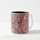 Tasse 2 Couleurs Rose Gold Liquid Chrome métal Chic Glam (Devant droit)