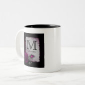 Tasse 2 Couleurs Rose gothique, bougie, parchemin et emplacement (Devant gauche)