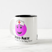 Tasse 2 Couleurs Rose heureux de danse de cadeaux retirés (Devant gauche)