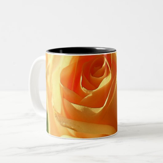 Tasse 2 Couleurs Rose jaune en pleine floraison (Devant gauche)
