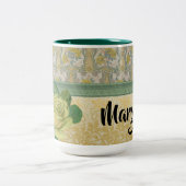 Tasse 2 Couleurs Rose jaune personnalisé (Centre)