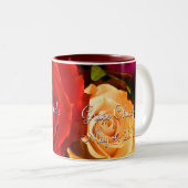 Tasse 2 Couleurs Rose jaune rouge (Devant droit)