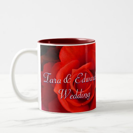 Tasse 2 Couleurs Rose jaune rouge (Gauche)