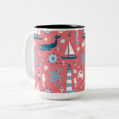Tasse 2 Couleurs Rose marin (Devant gauche)