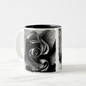 TASSE 2 COULEURS ROSE NOIR (Devant gauche)