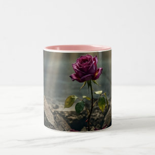 Tasse 2 Couleurs Rose pourpre défiant les probabilités - Force et g