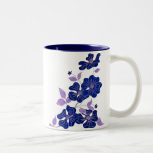 Tasse 2 Couleurs Rose pourpre sauvage