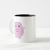 Tasse 2 Couleurs Rose rond (Devant gauche)