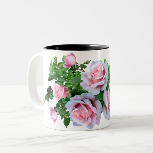 Tasse 2 Couleurs Rose rose (Devant gauche)