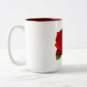 Tasse 2 Couleurs Rose rouge (Gauche)