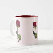 Tasse 2 Couleurs Rose rouge (Devant gauche)