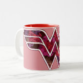 Tasse 2 Couleurs Rose rouge WW (Devant gauche)