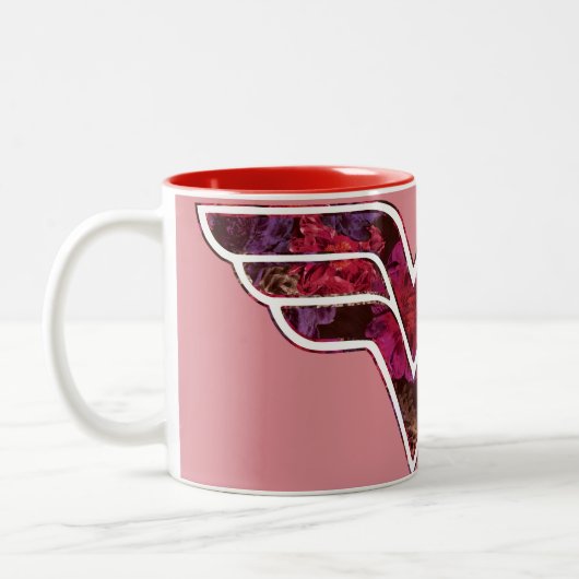 Tasse 2 Couleurs Rose rouge WW (Gauche)