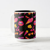 TASSE 2 COULEURS ROSE UNIVERSE (Devant gauche)