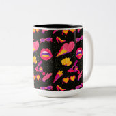 TASSE 2 COULEURS ROSE UNIVERSE (Devant droit)