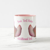 Tasse 2 Couleurs Rosebud rose Personnalisé (Centre)