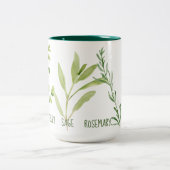 Tasse 2 Couleurs Rosemaire De Sage De Parsley Et Tall De Thyme (Centre)
