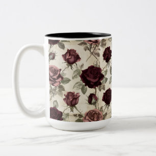 Tasse 2 Couleurs Roses Antiques