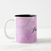 Tasse 2 Couleurs Roses aquarelle (Gauche)