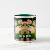 Tasse 2 Couleurs Roses Blanches Sauvages Roulants Ajouter Votre Pho (Centre)