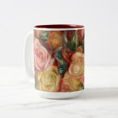 Tasse 2 Couleurs Roses de Renoir Impressionist Painting (Devant gauche)