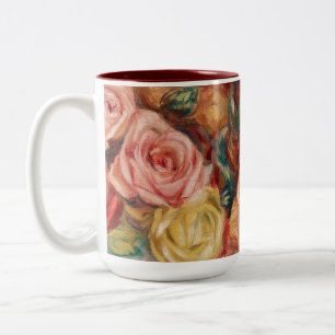 Tasse 2 Couleurs Roses de Renoir Impressionist Painting