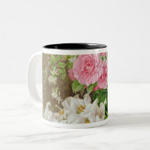 Tasse 2 Couleurs Roses et lis (Devant gauche)