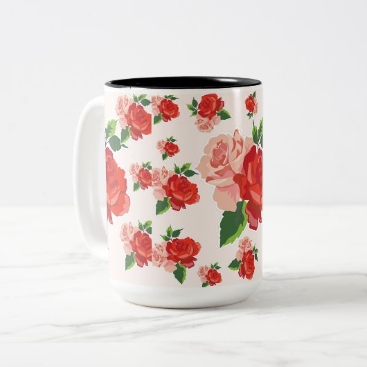 Tasse 2 Couleurs Roses pour U (Devant gauche)