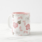 Tasse 2 Couleurs Roses roses (Devant gauche)