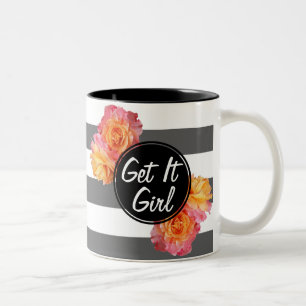 Tasse 2 Couleurs Roses Roses Roses Roses Roses Filles Modernes