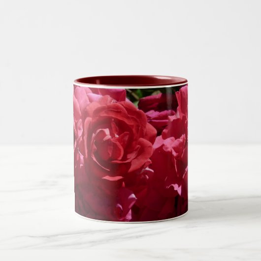 Tasse 2 Couleurs Roses rouges (Centre)